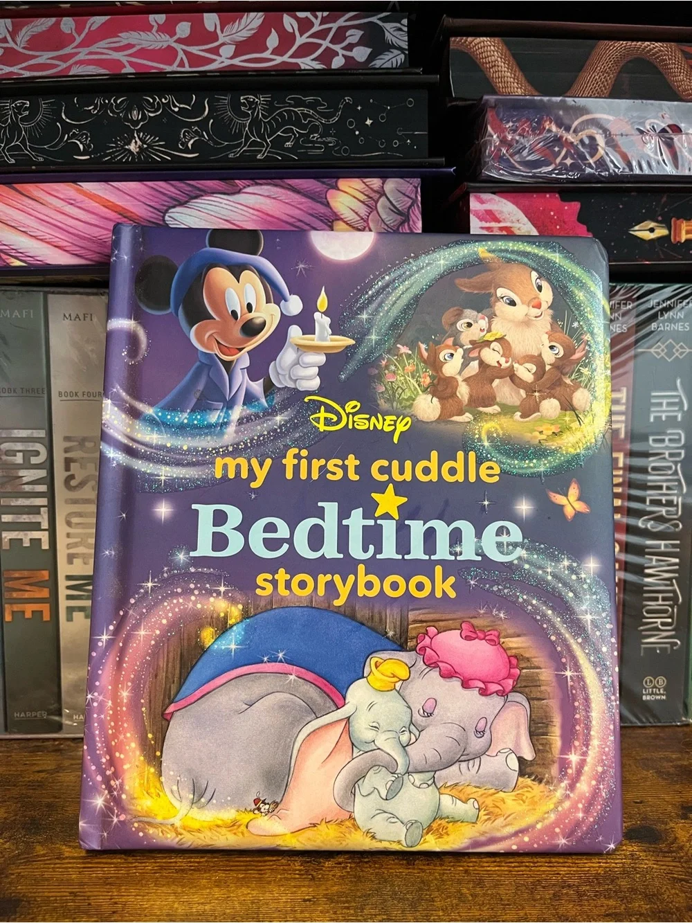 Disney Bedtime Storybook - Purple with Blue and Pink Accents